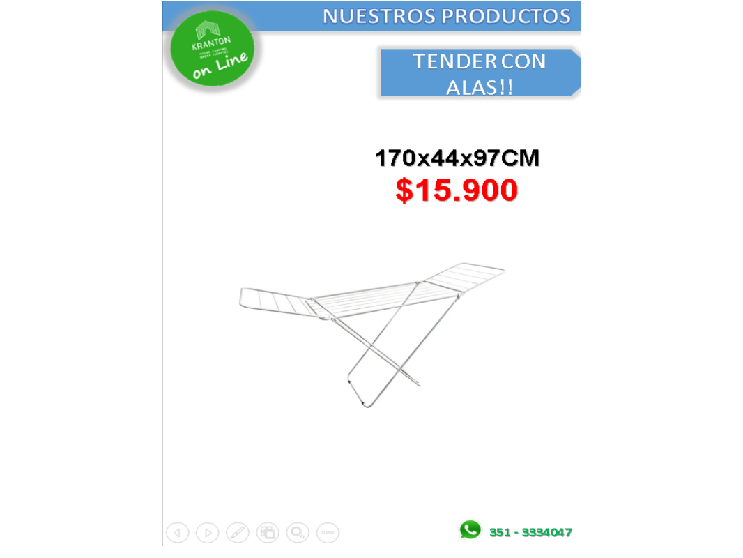 TENDER CON ALAS