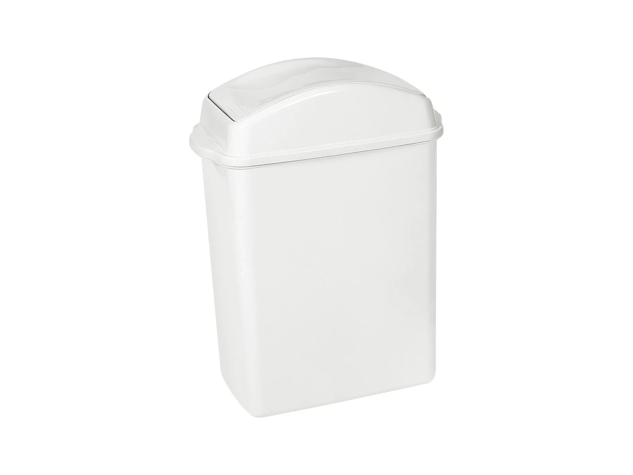 CESTO PLASTICO RECT TAPA VAIVEN 20.5 LITROS