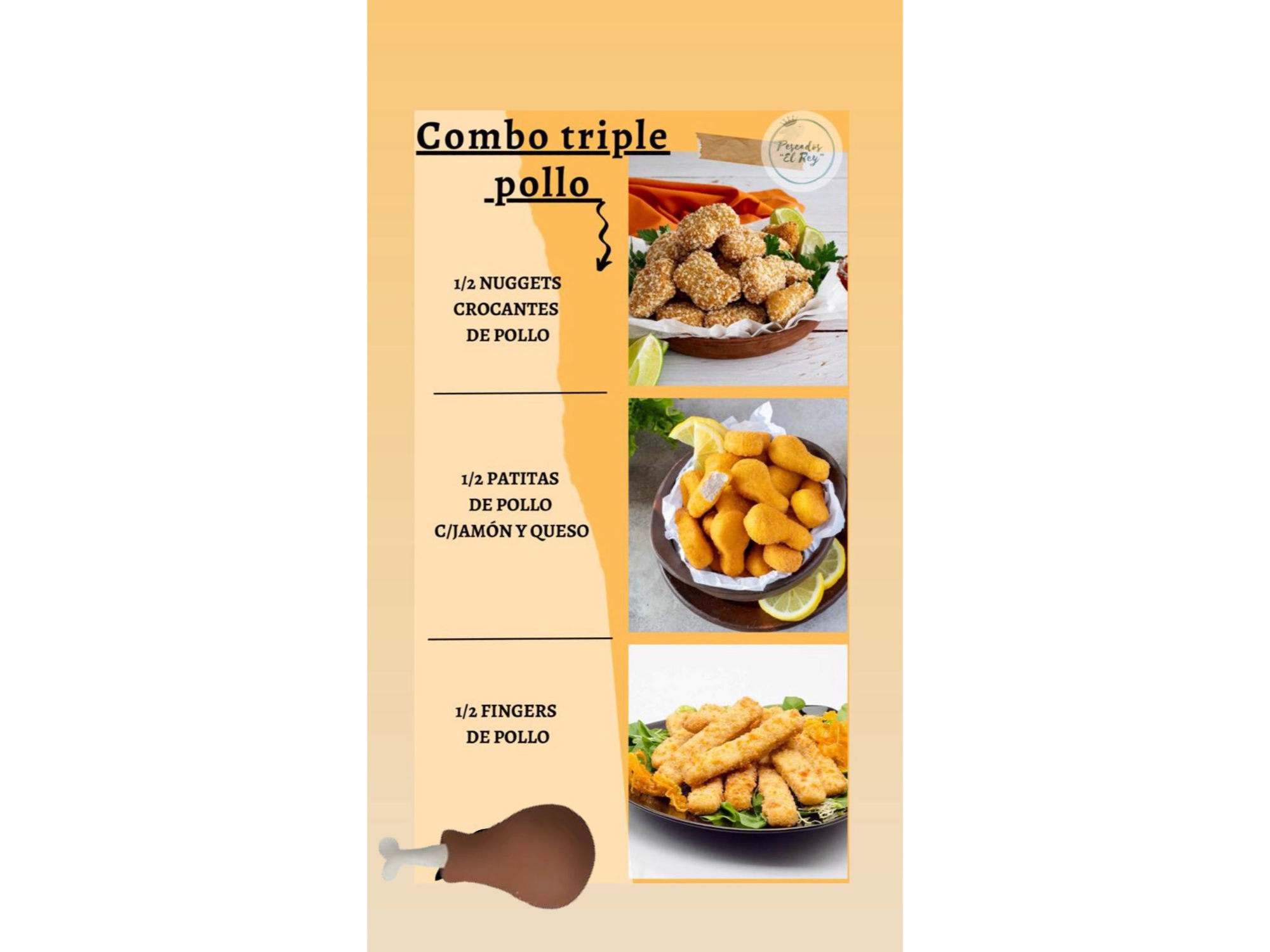 COMBO TRIPLE DE POLLO