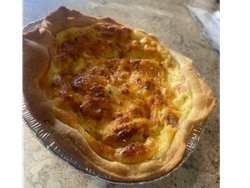 Tarta de jamón, queso