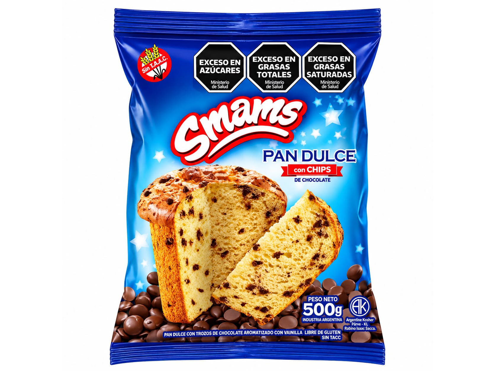 Pan Dulce con Chips de Chocolate x 500g
