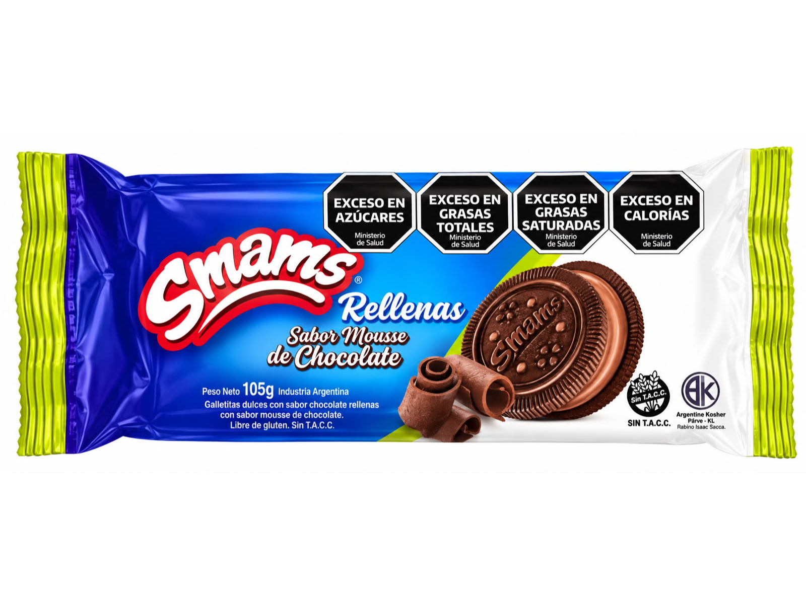 Galletas Rellenas con sabor mousse de chocolate x 105g