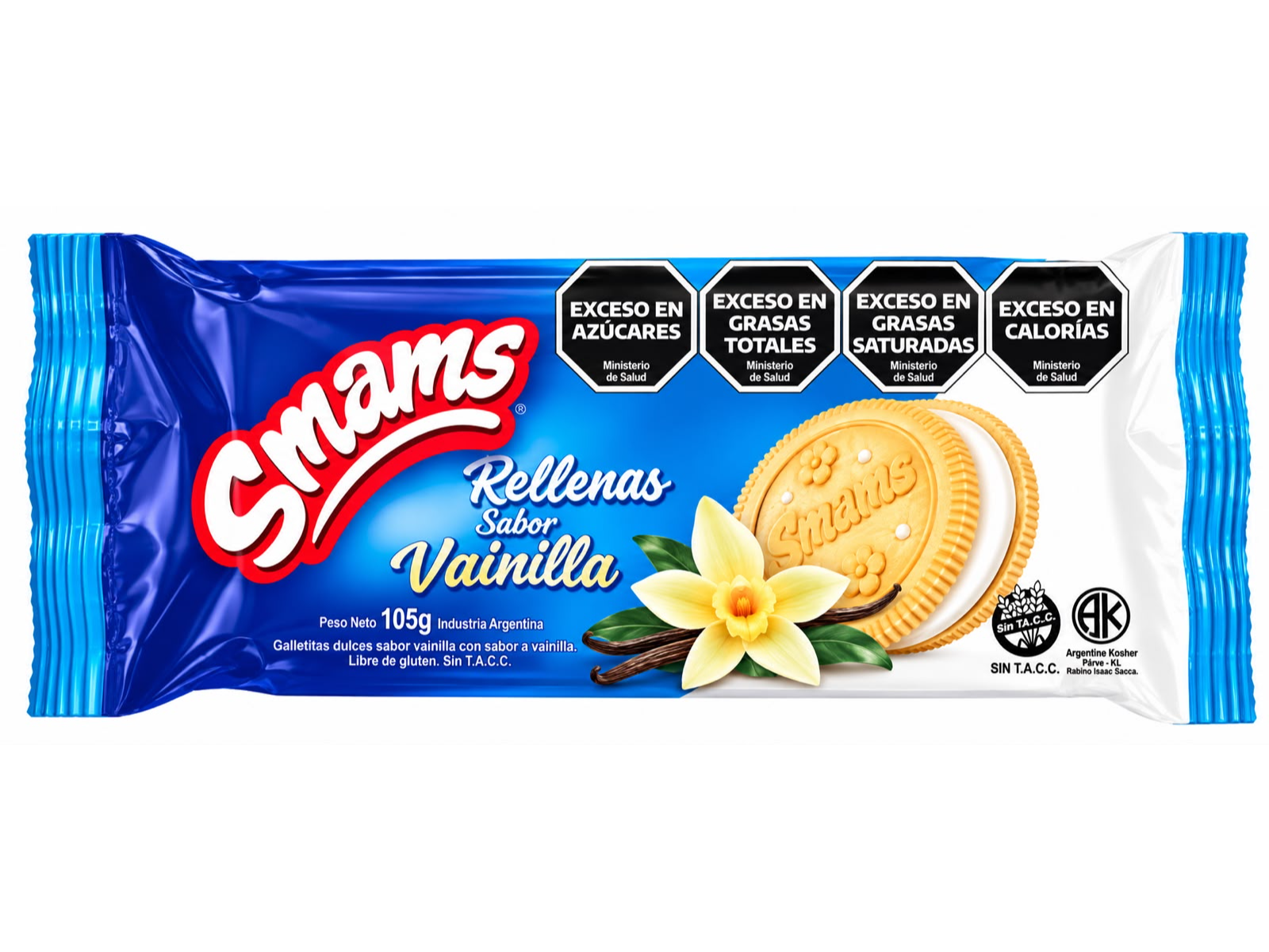 Galletas Rellenas con sabor vainilla x 105g