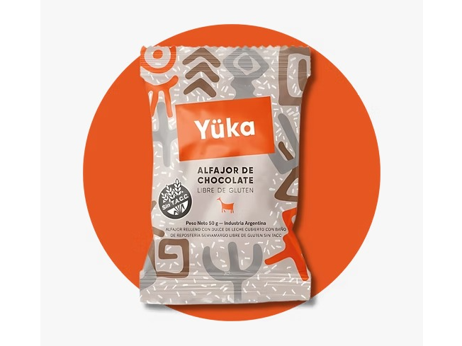 Alfajor Yuka de Chocolate x 6  unidades