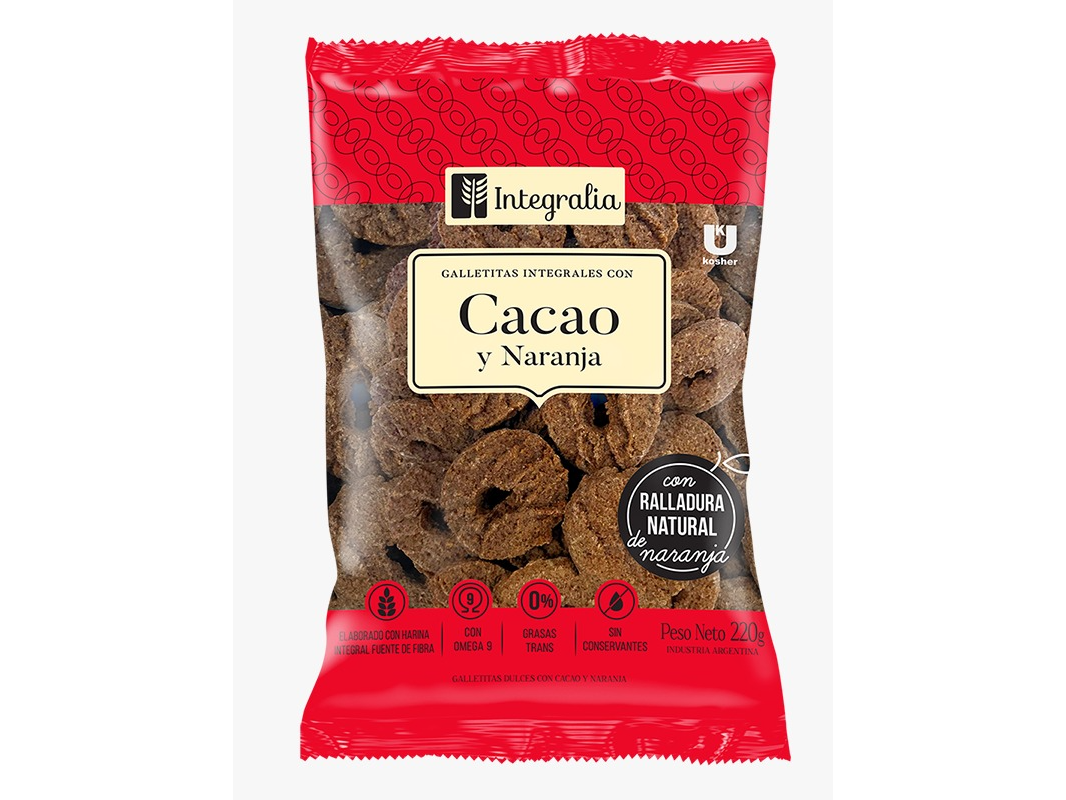 Galletas Integrales con Cacao y Naranja