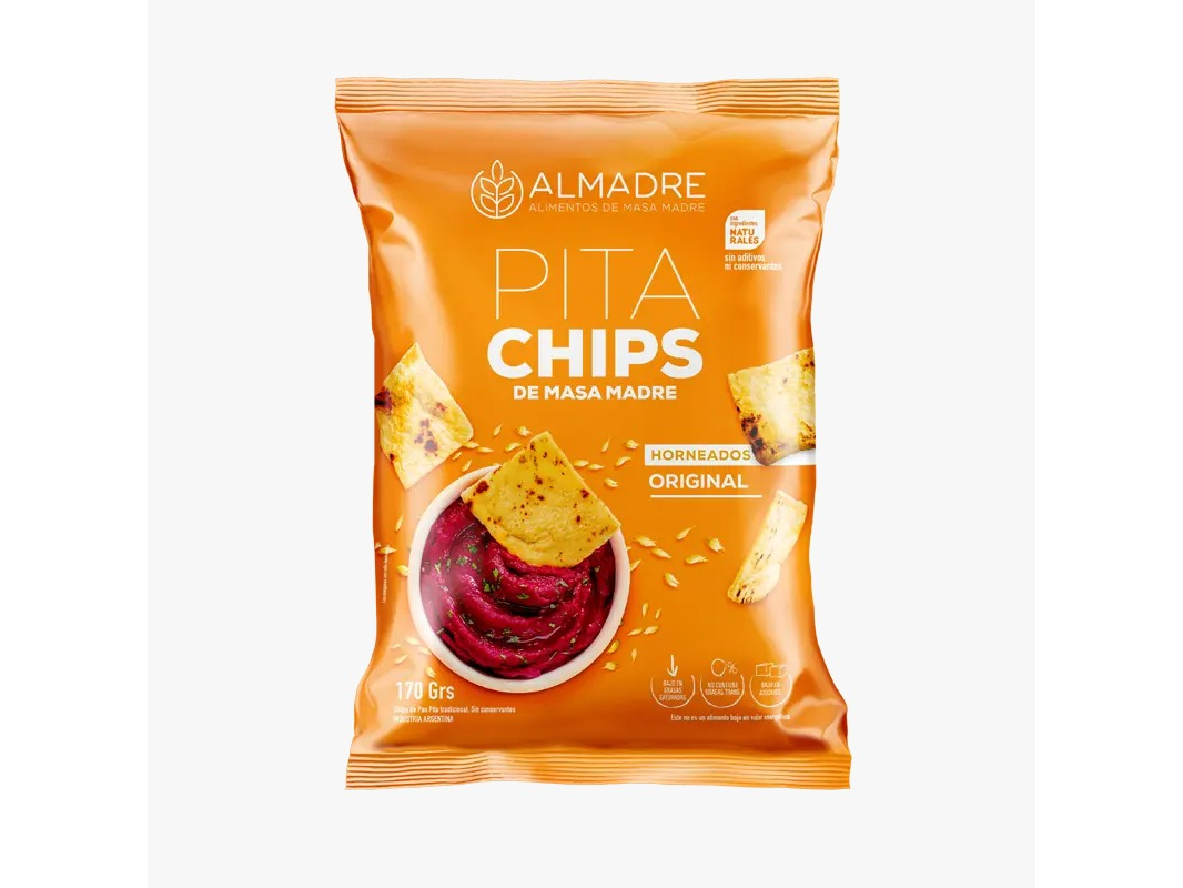 Pita Chip de Masa Madre Sabor Original