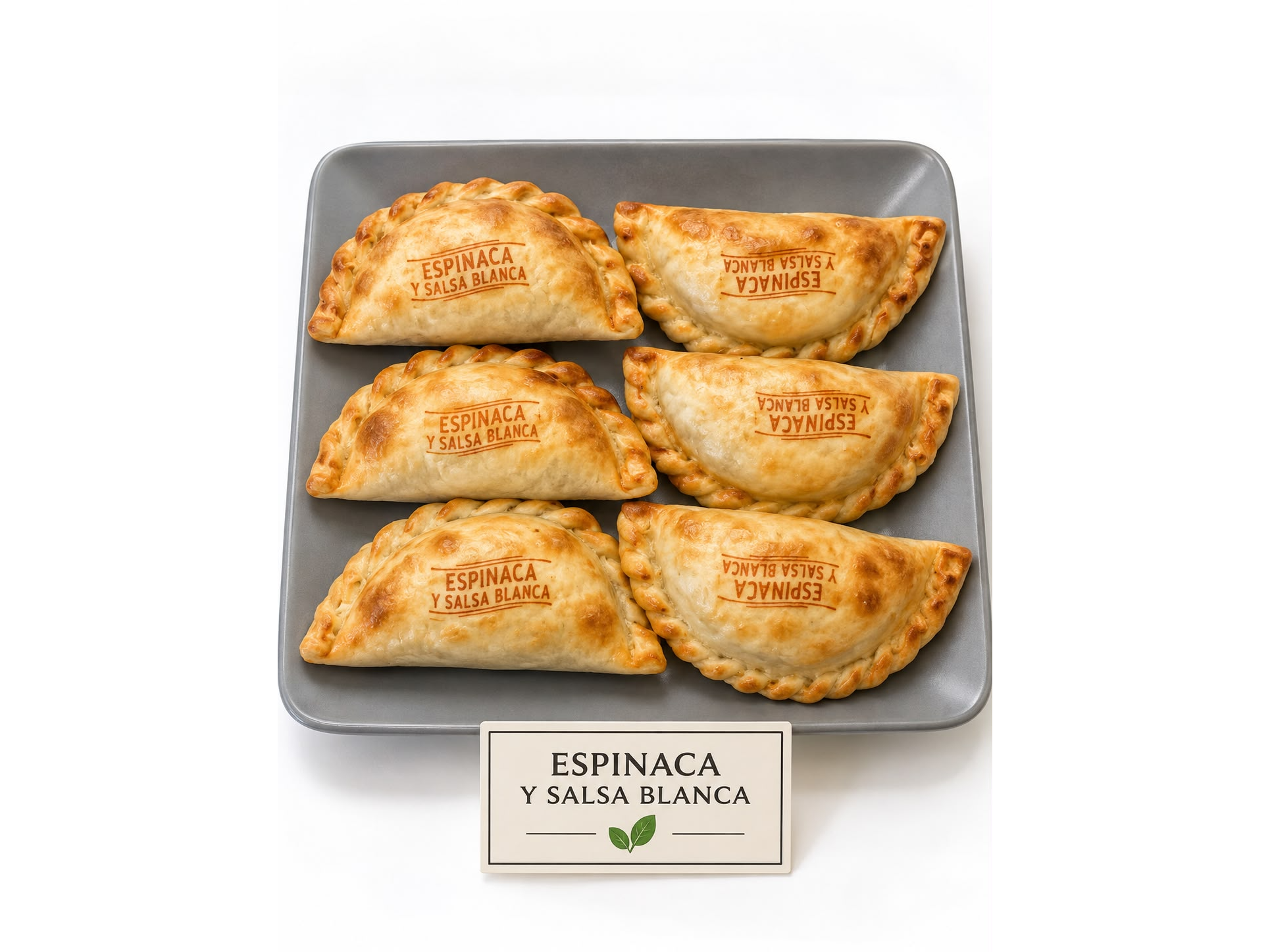 Empanadas de Espinaca y Salsa Blanca x 6 unidades