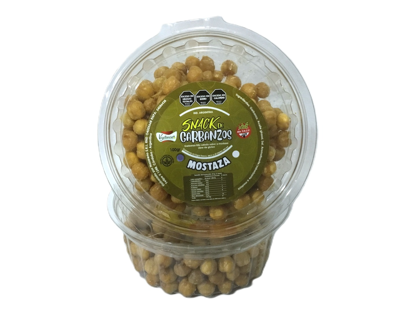 Snack de Garbanzos Sabor Mostaza