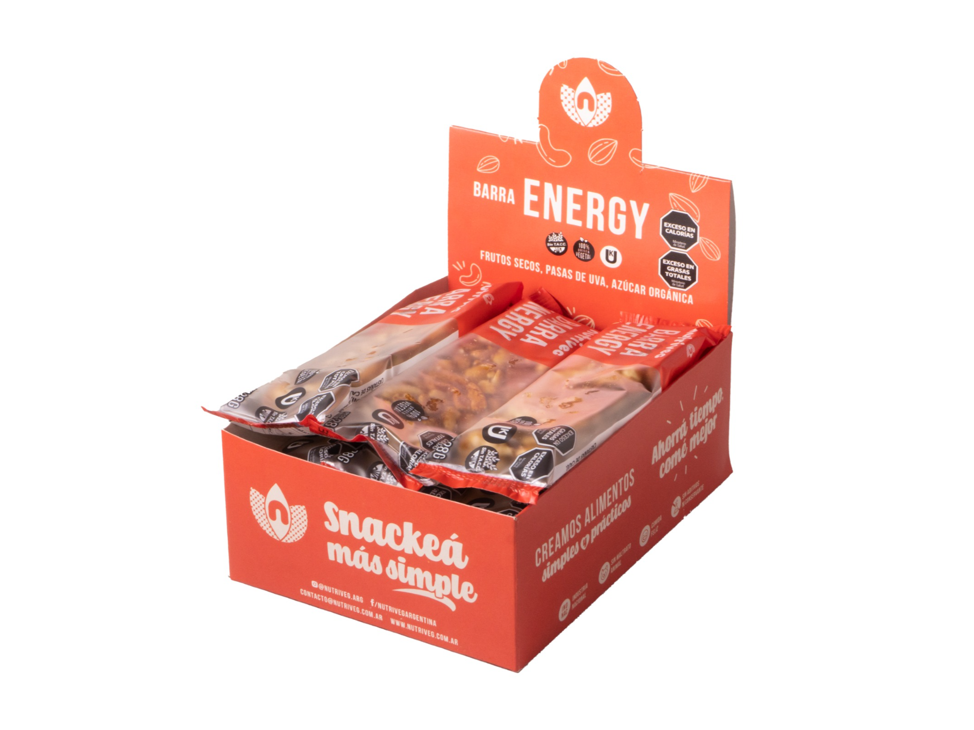 Barra Fit  Nutriveg x 12 unidades Energy