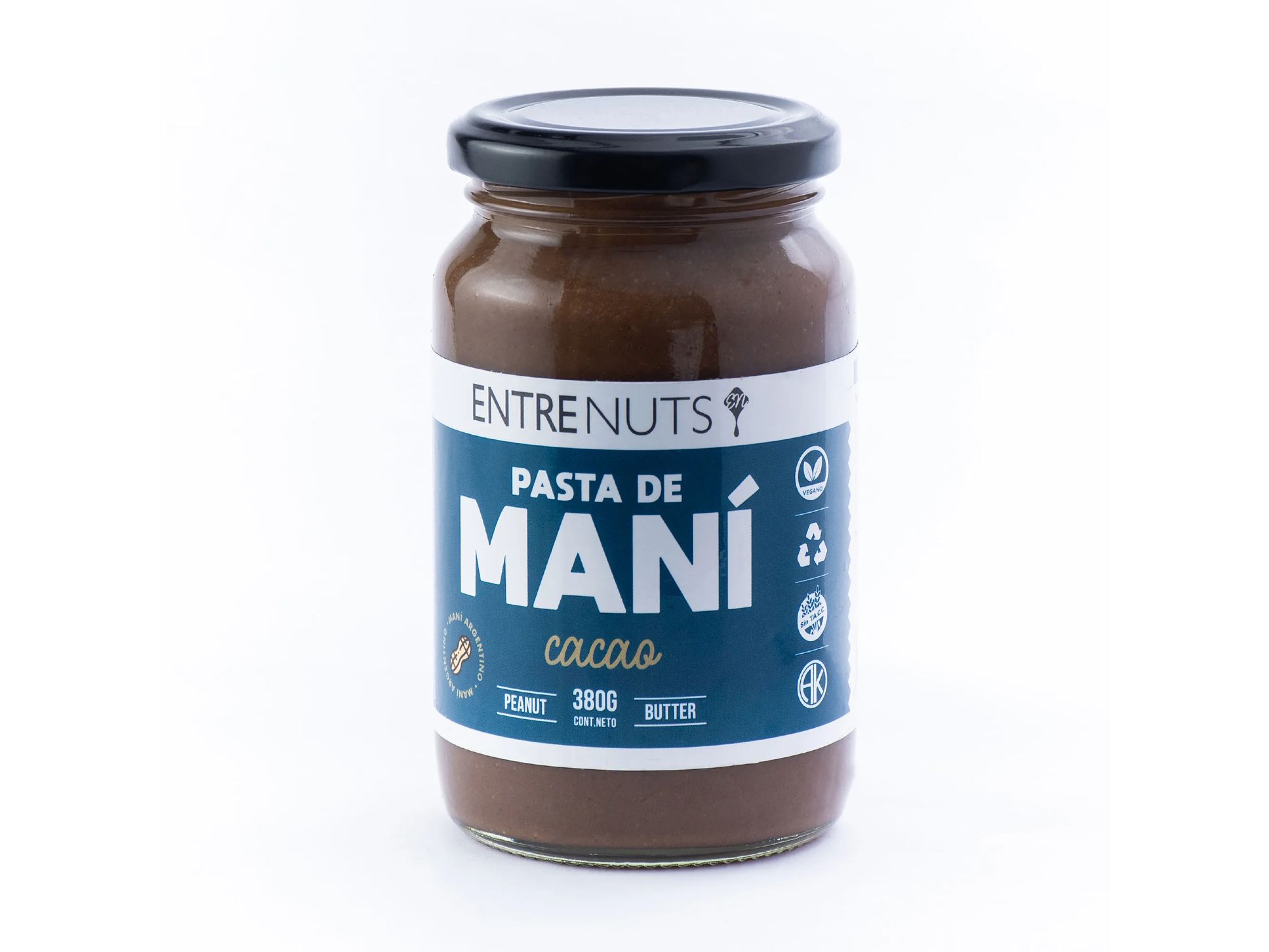 Pasta de mani Cacao Entrenuts 370g