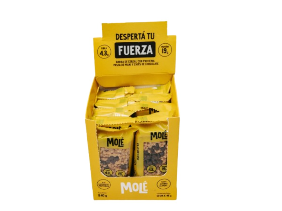 Barras Proteicas Fuerza Molé x 12 unidades