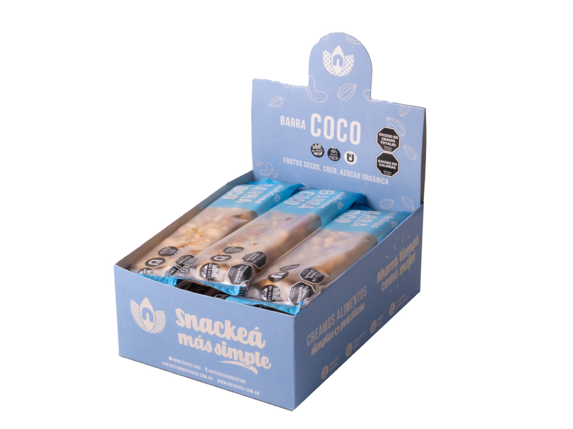 Barra Fit  Nutriveg x 12 unidades Coco