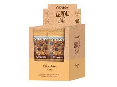 Cereal Bar Vitalgy Sabor Chocolate Cajú x 10 unidades