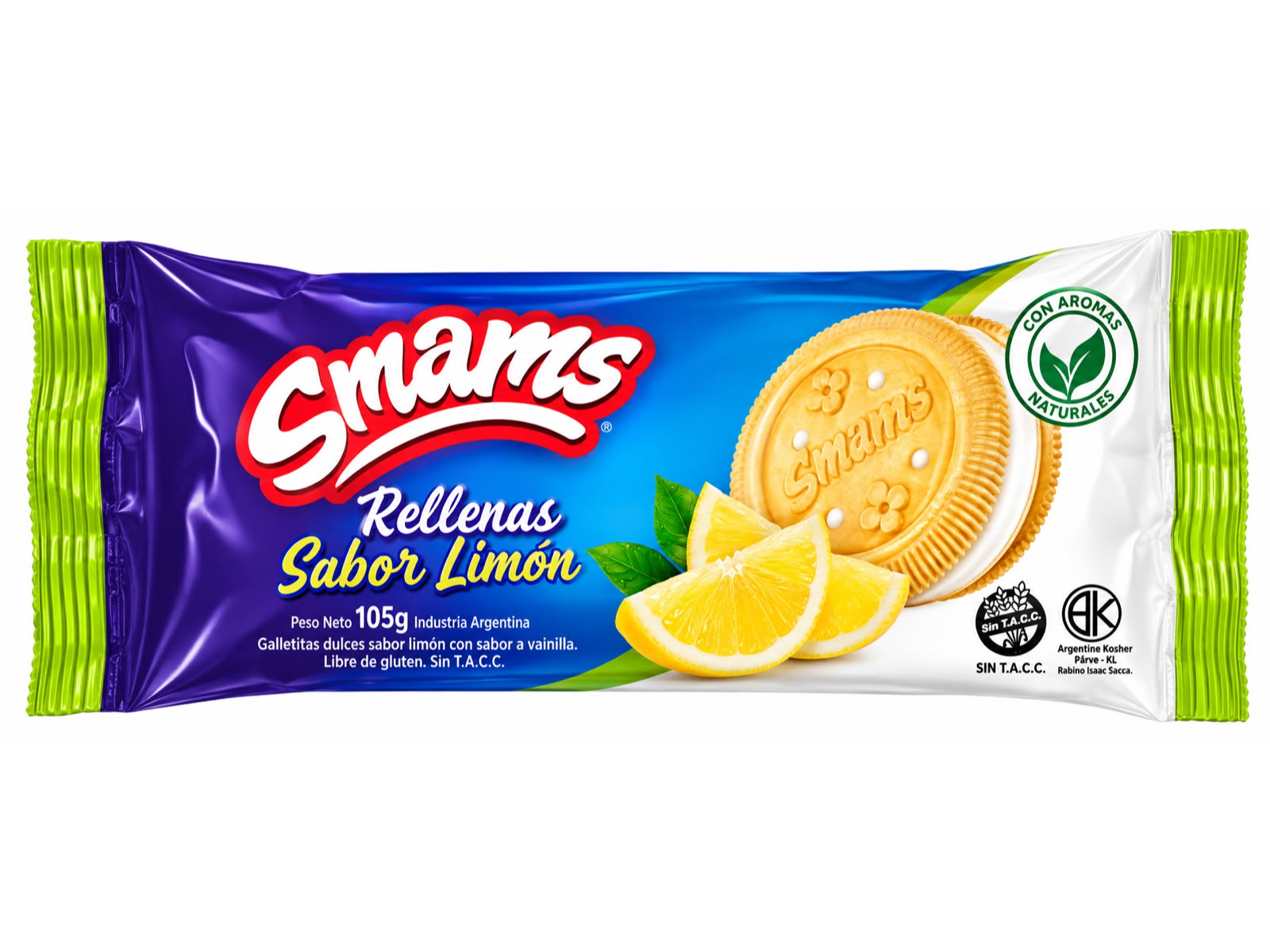 Galletas Rellenas con sabor limon x 105g