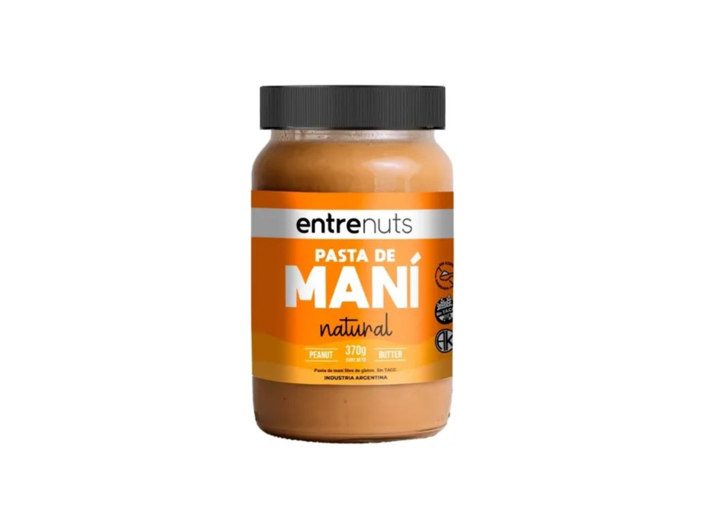 Pasta de mani Natural Entrenuts 370g