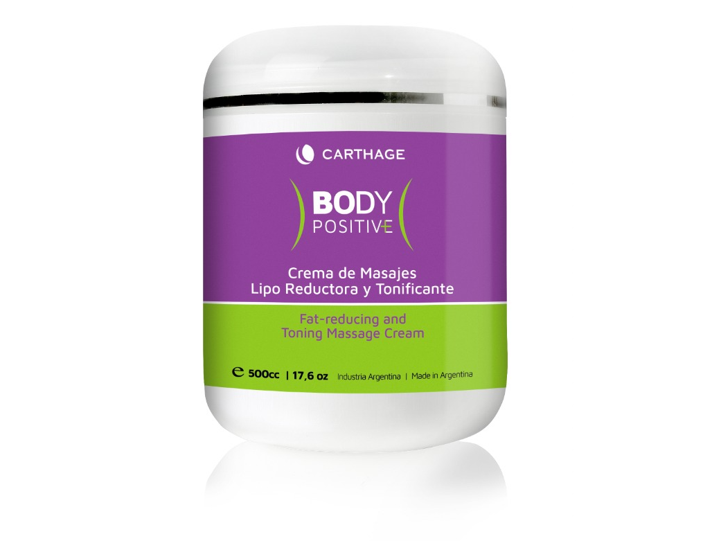 Body Positive Crema de Masajes Lipo reductora y Tonificante 500g ---(172)