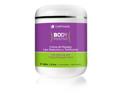 Body Positive Crema de Masajes Lipo reductora y Tonificante 500g ---(172)