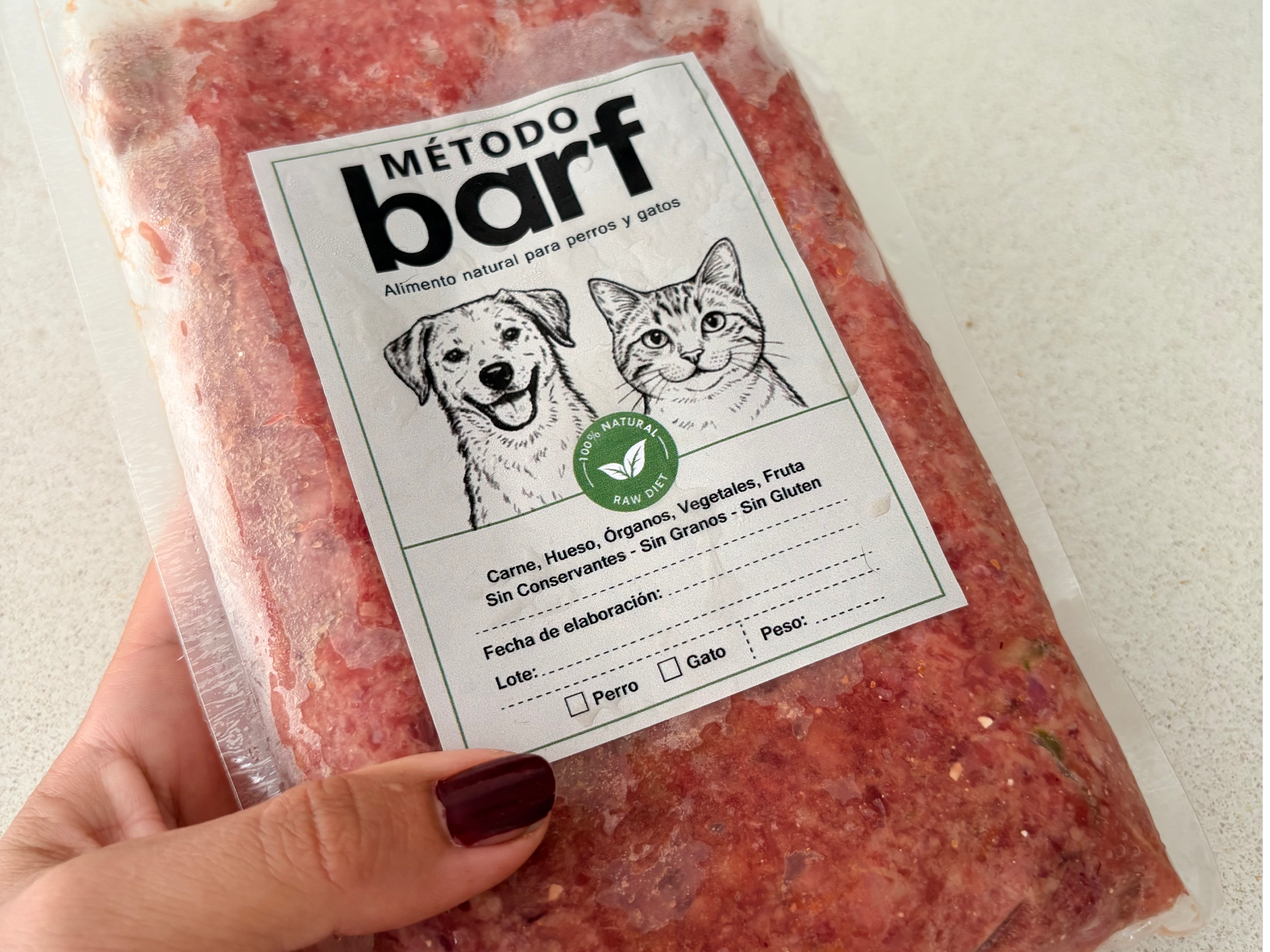 Vianda barf perro 15 dias