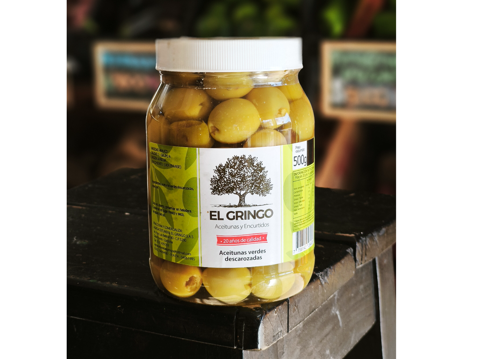 Aceitunas verdes descarozadas