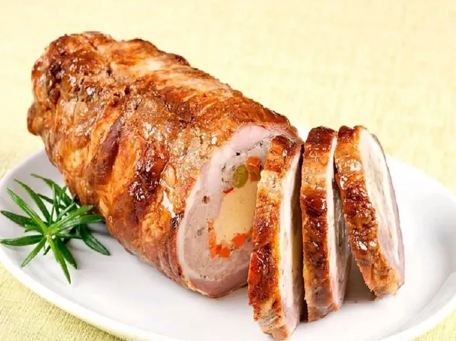 Arrollado de pollo