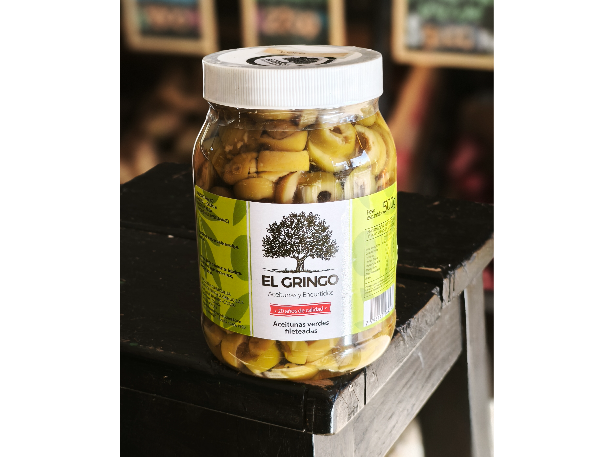 Aceitunas verdes fileteadas