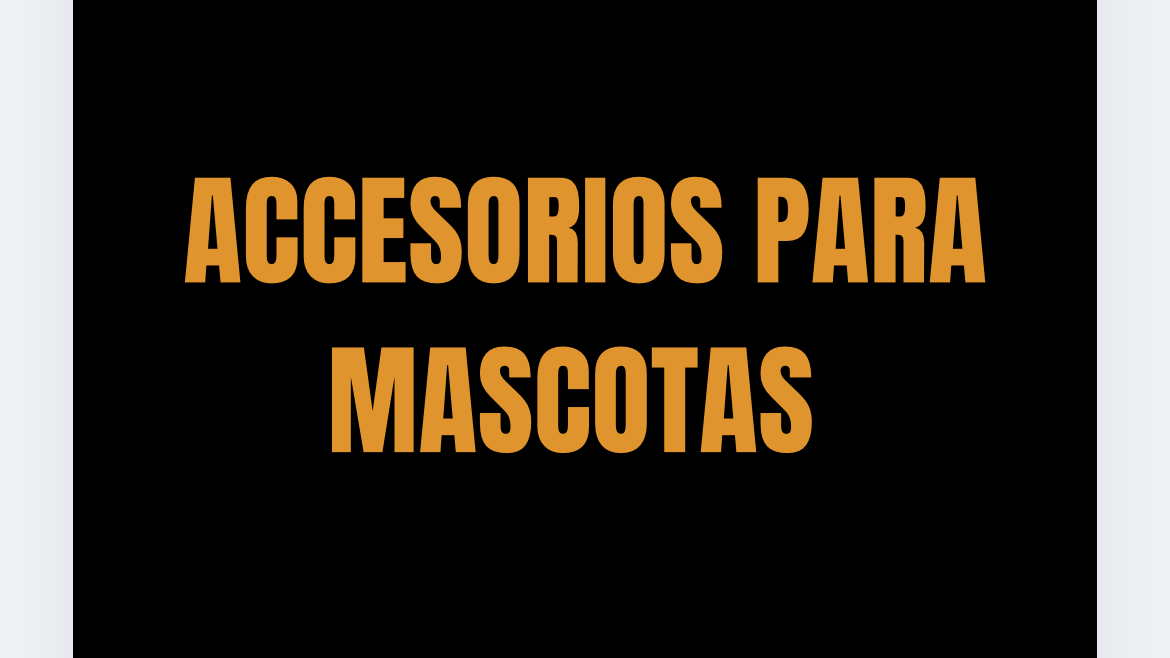 accesorios para mascotas
