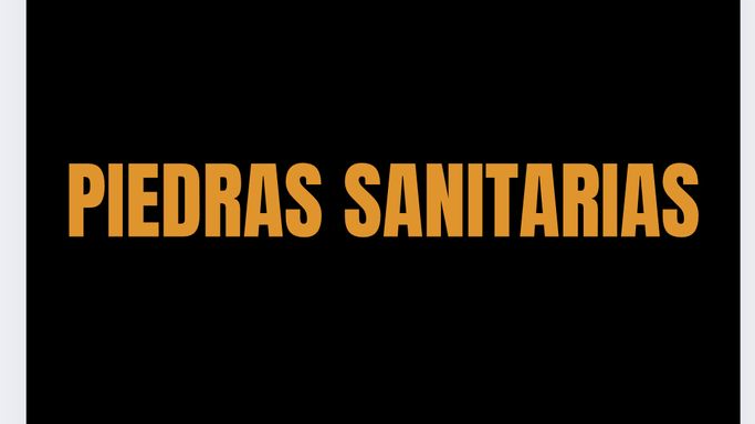 piedras sanitarias