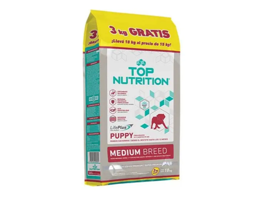 top nutrition 15kg+3kg gratis