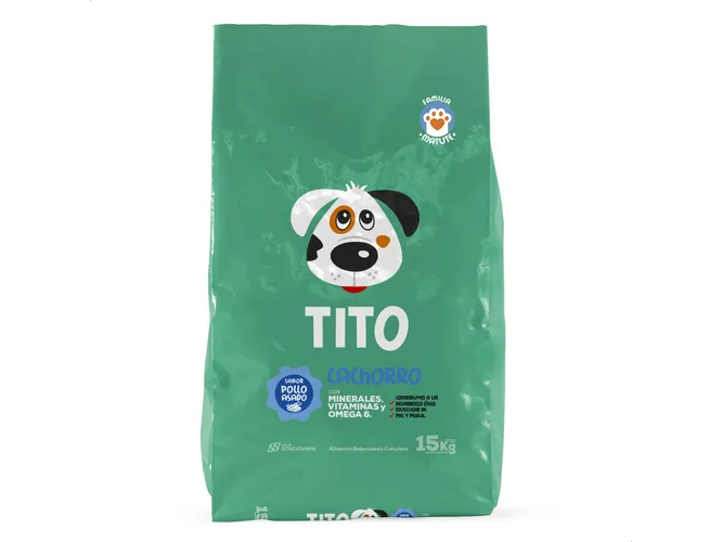 titio cachorro 15kg