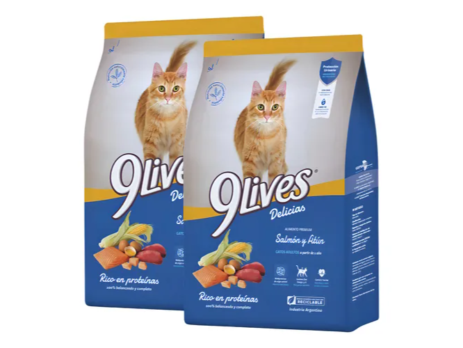 9 lives salmon y atun 8kg