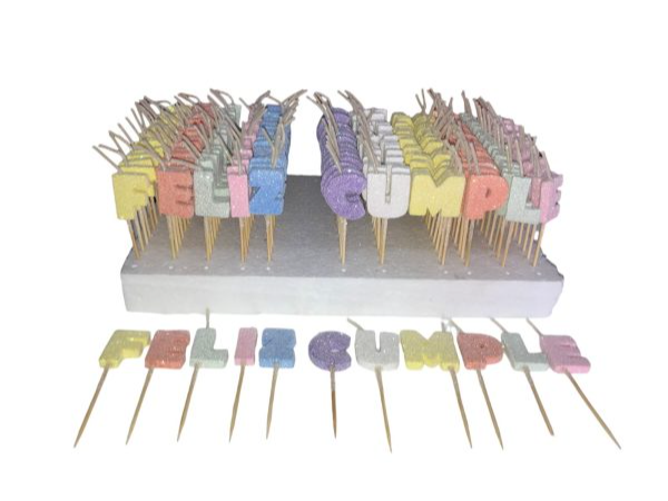 Velas Frase "Feliz Cumple" 1