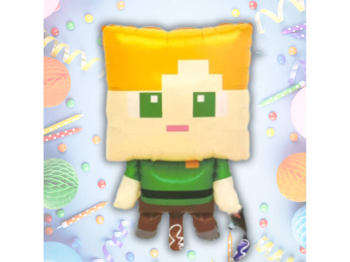 Globo Metalizado Minecraft ALEX