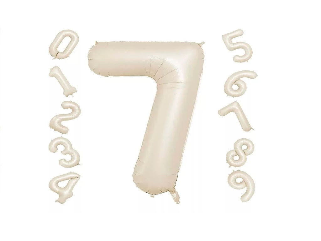 Globo Metalizado Numeros Nude