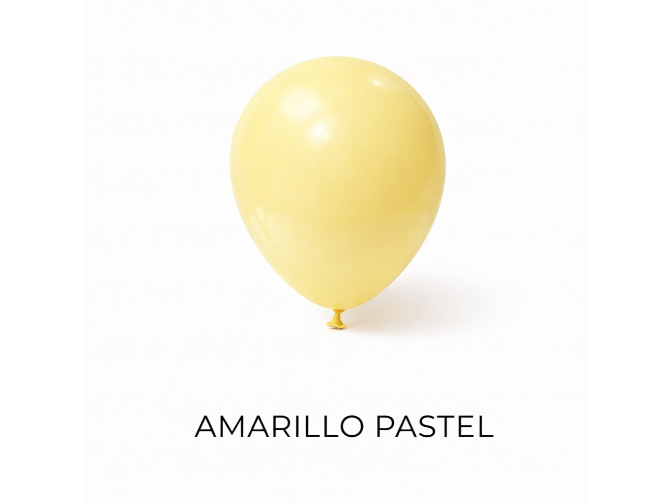 GLOBOS 12" amarillo pastel x 25 uni