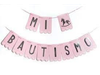 Banderín "Mi Bautismo" Rosa