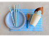 Kit de Mesa Full Celeste Nubes (X8) y (X16)