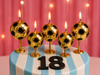 Set de Velas Gold “Fútbol” x5