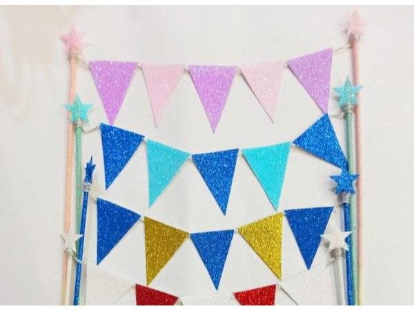 Mini Banderin Para Torta Brillitos