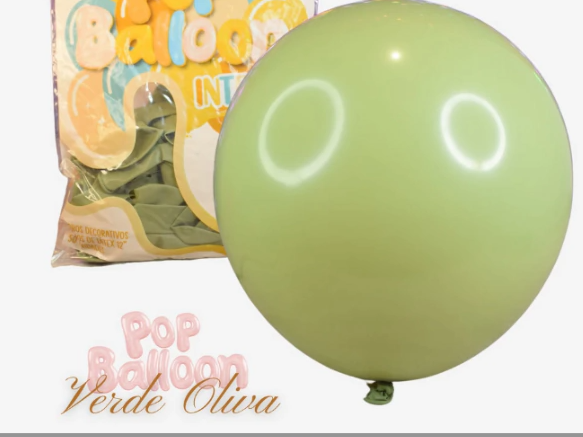 GLOBOS INTENSE 12" Verde Oliva