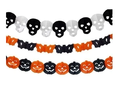 Guirnalda de Papel Murciélagos Halloween