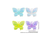 Globo MARIPOSA IRIDISCENTE BLANCO IRIS