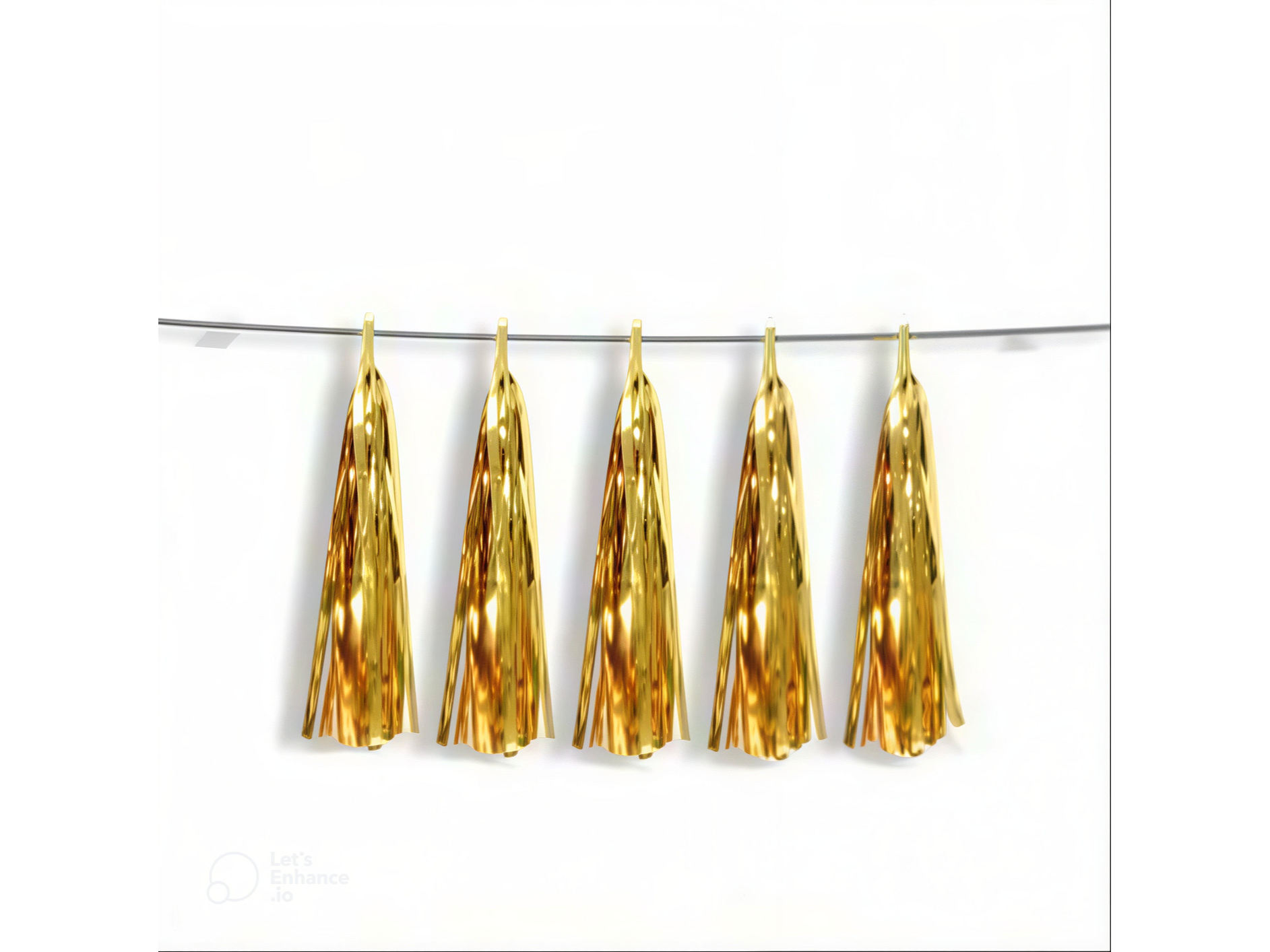 Guirnalda  Borlas Oro