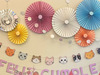 Rosetas Colores Gatitos(X6)