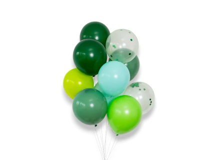 GLOBOS MIX VERDE X10