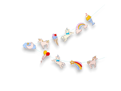 Banderin Unicornios