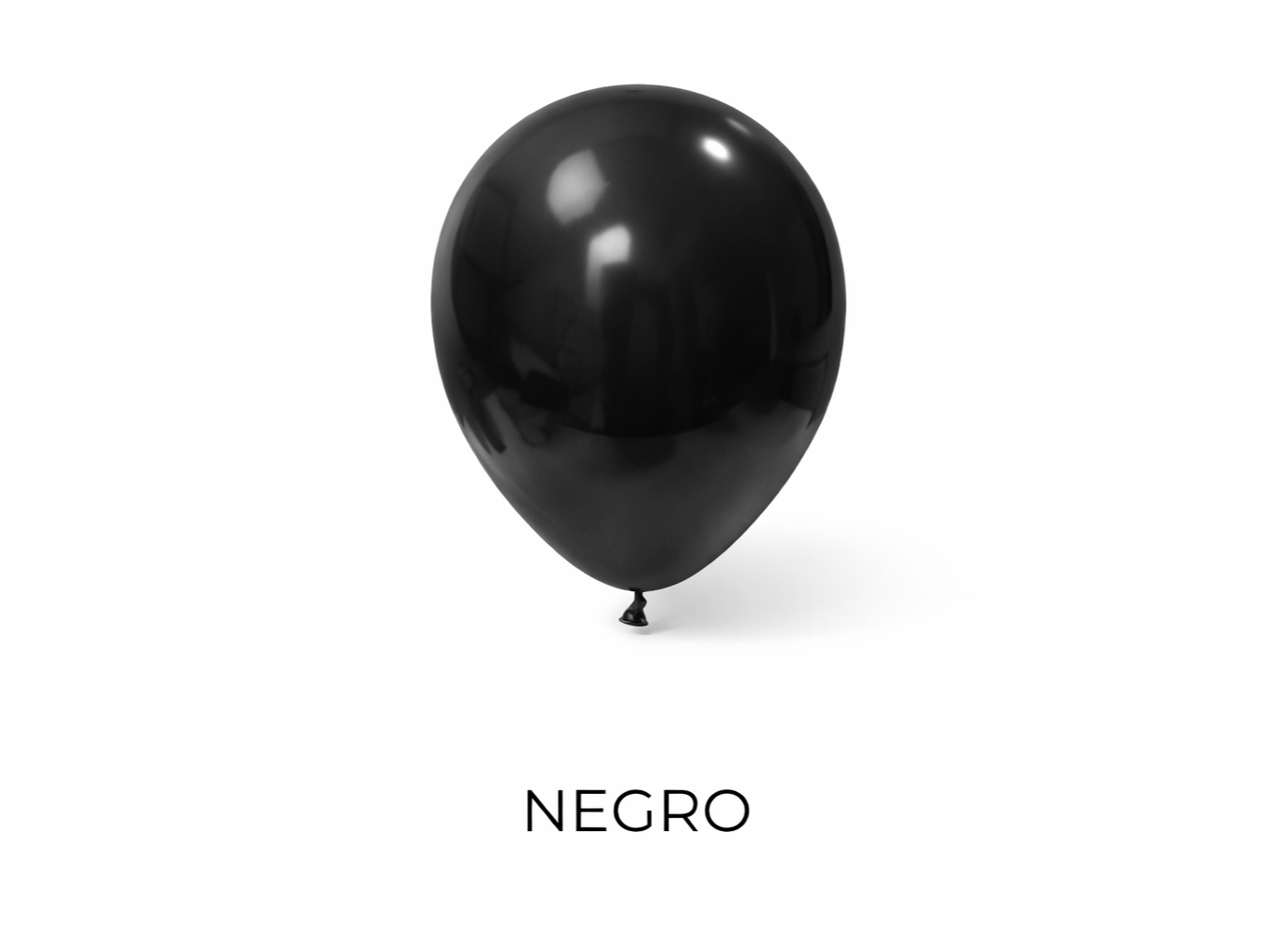 GLOBOS 12" negro x 25 uni