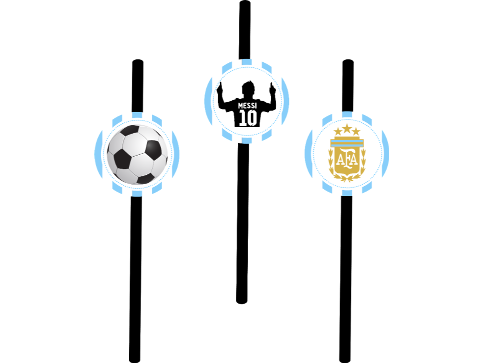 Sorbetes Selección Argentina - Círculos (Pack x10)