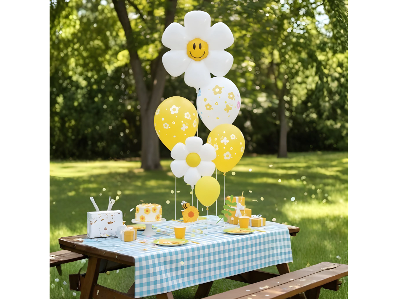 Set Globos + Base Margatita Amarillo