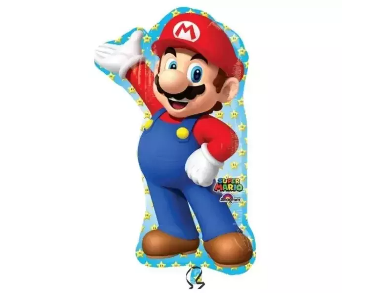 Globo Metalizado Mini Mario Bros 40 cm