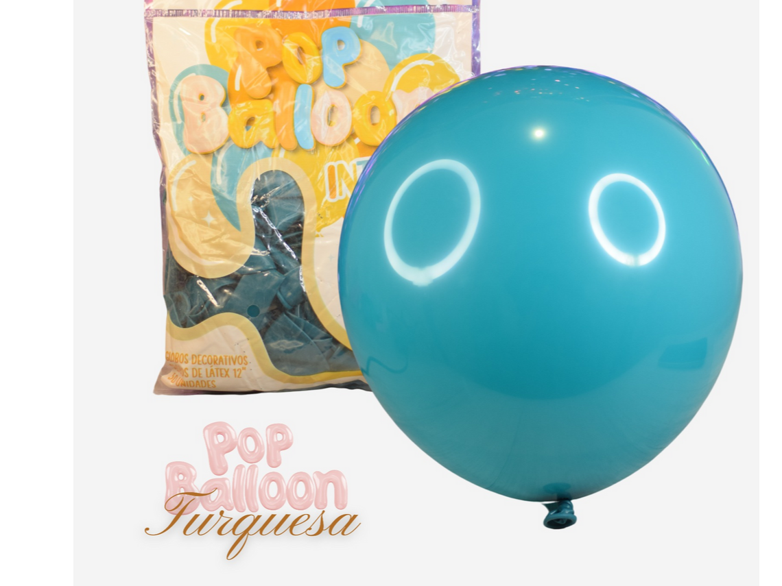 GLOBOS INTENSE 12"  Turquesa